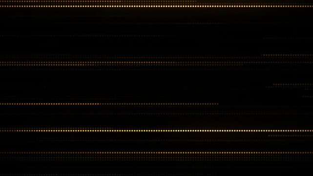 Yellow glowing digital strings flickering animation background 4k modern tech backdrop 