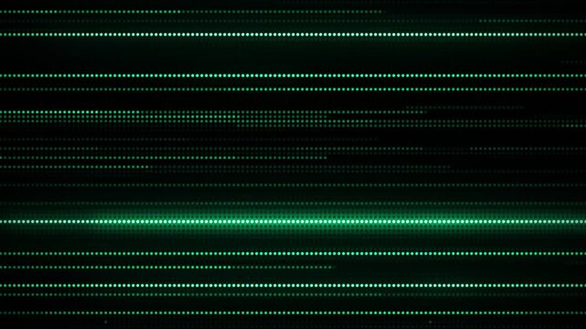 Green glowing digital strings flickering animation background 4k modern tech backdrop 