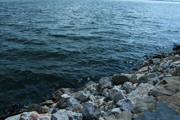 Scenic View of a Rocky Shoreline