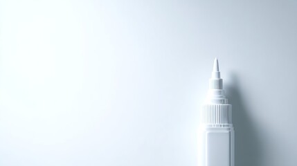 White plastic bottle tip