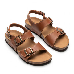 Sandals on White Studio Mockup