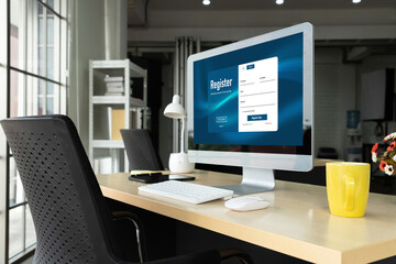 Online registration form for modish form filling on the internet website