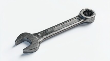 Metal wrench isolated
