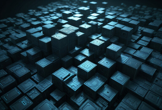 3D Computer Code Blocks