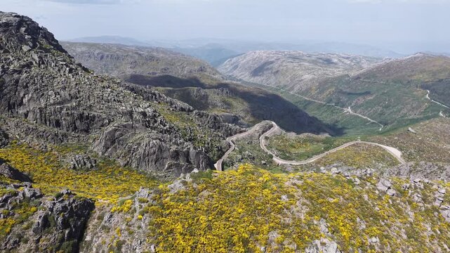 Aerial video over Serra da Estrela