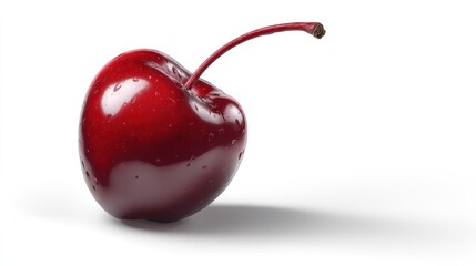 Single red cherry