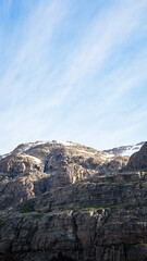 Blue Skies, Glaciers, mountains and Icebergs of Prins Christian Sund, South Greenland, August 2025