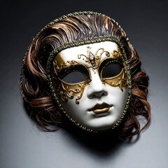 Elegant Venetian masquerade mask