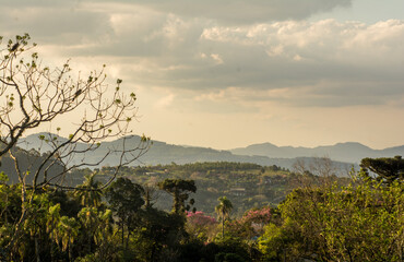 panoramic view of the mountains in brazil
