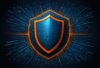 Fototapeta premium Digital Shield Icon
