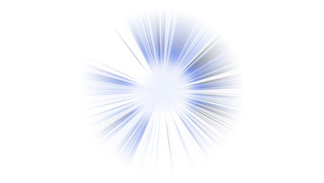 Abstract blue radial burst pattern on black background evokes a sense of energy.