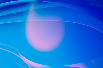 Abstract 3D render illustration of blue pink gradient background