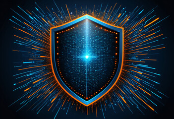 Fototapeta premium Cybersecurity Shield