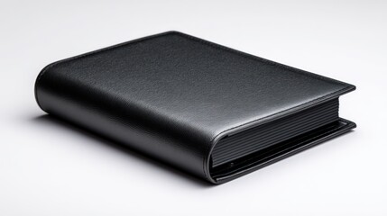 Black leather book style case