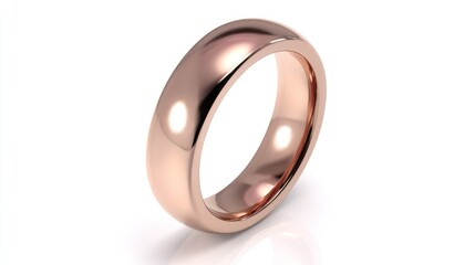 Rose gold wedding band