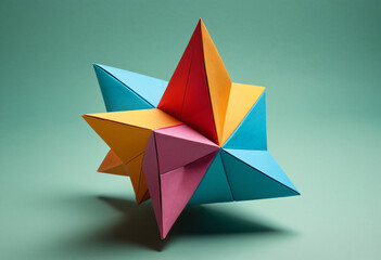 Colorful Origami Star