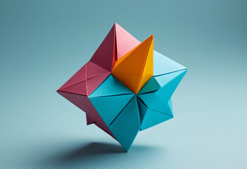 Colorful Origami Star