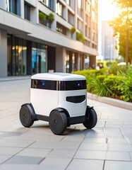 Autonomous delivery robot in urban setting
