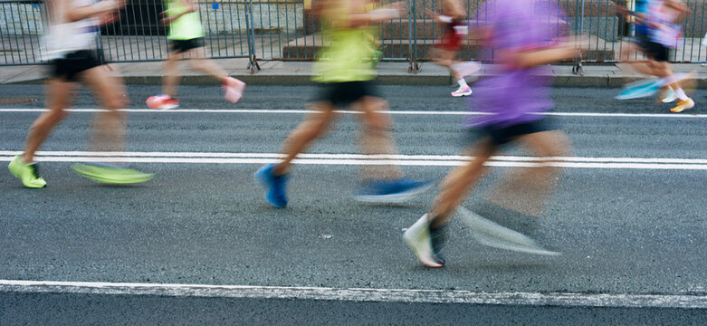 Running marathon