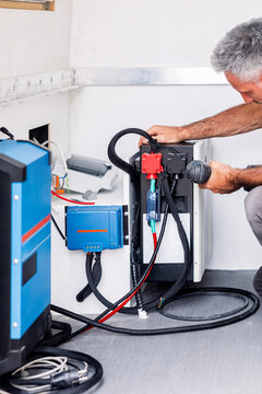 Drilling Electrical Component in Camper Build