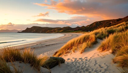 Coastal beach at sunset (1)