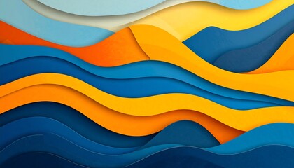 Abstract layered wavy design