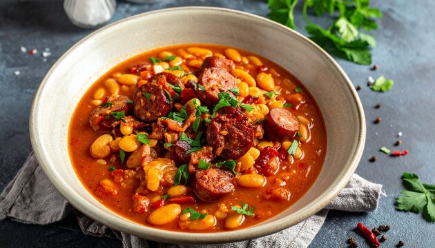 Pasulj (Bohneneintopf mit Fleisch)