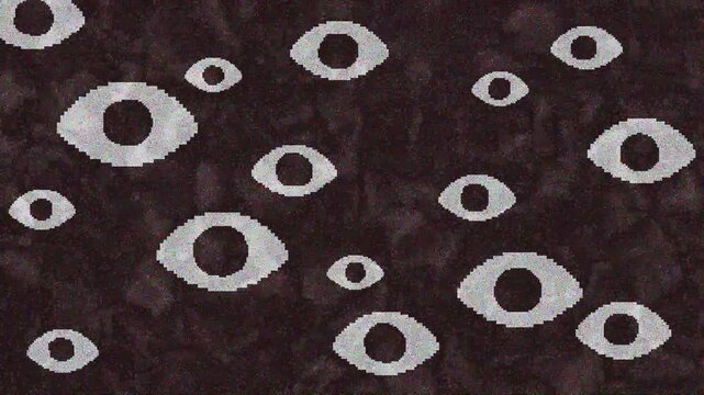 Creepy Staring Eyes - Horror Game Background - Pixel Art 2