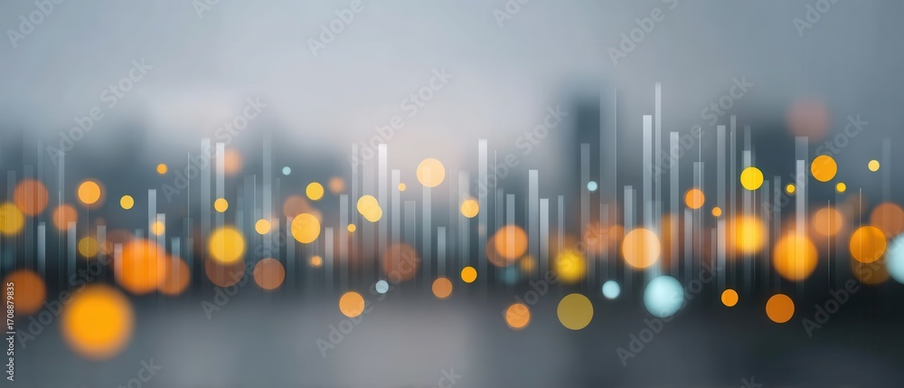 Aufkleber live data breach response metrics dashboard technology digital environment blurred background real-t