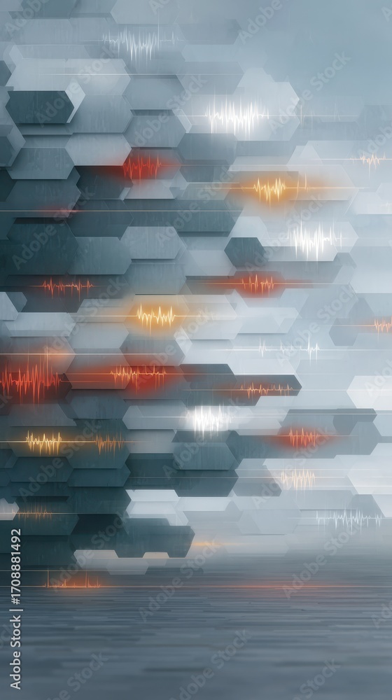 Aufkleber data breach response strategies highlighted in stylized cybernet visuals within a digital environmen