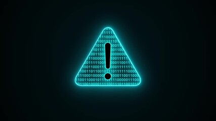 Alert Warning icon cyber security concept. cybersecurity,  computer hacking attack warning message hacked alert background. System Virus, Hack screen attack, cybersecurity, hacking warning message - Powered by Adobe