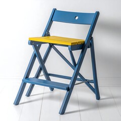 Folding stool, vibrant color