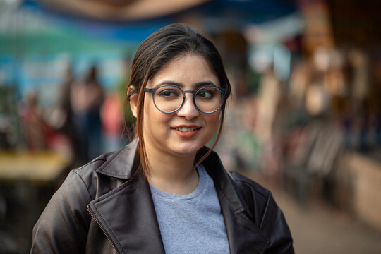 Beautiful Indian woman close up portrait