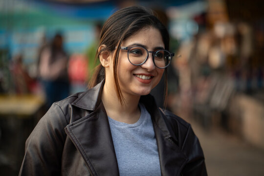 Beautiful Indian woman close up portrait