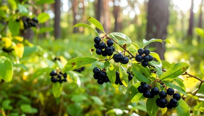 Forest berries on a branch