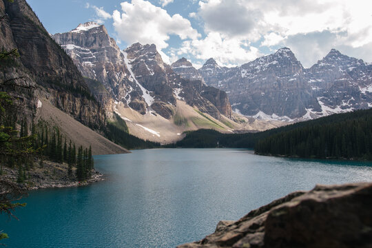 Iconic Lake Moraine, Banff National Park, Alberta, Canada