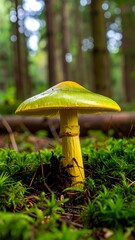 Forest mushroom close-up