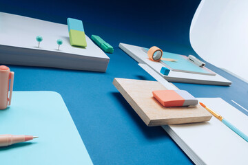 desk materials/ supplies.