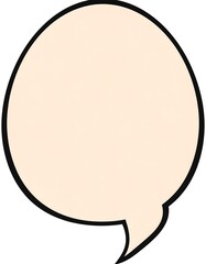 Empty speech bubble