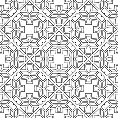 Linear pattern. Digital design.Black and white pattern for web page, textures, card, poster, fabric, textile. Linear Wallpaper Image.
Repeating ornament.