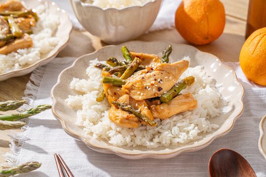 Orange Chicken With Rice