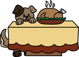 Thanksgiving Dogs Clip Art