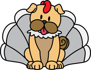 Thanksgiving Dogs Clip Art