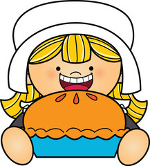 Thanksgiving Toppers and Peekers Clip Art