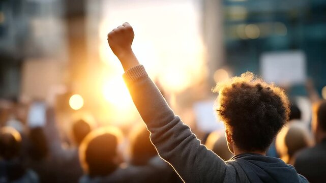 Protesters passionately advocate for human rights in the sunlight &ndash; protesters, human rights, advocacy, sunlight