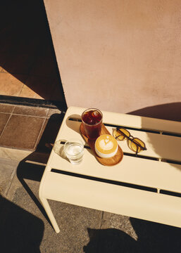  Coffee and cold brew  at Caf&eacute;, Paris France