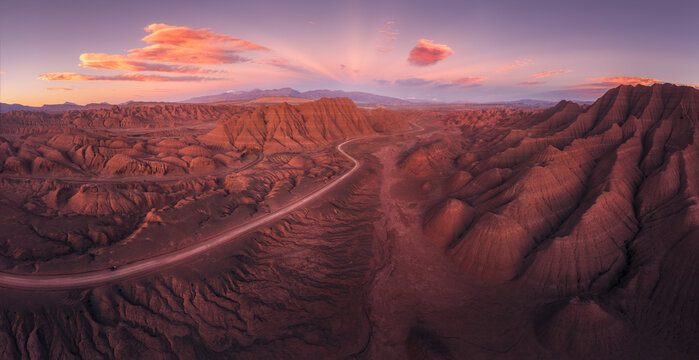 Sunset Panorama over the Devil&rsquo;s Desert, Argentina