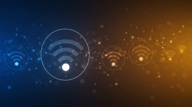 Dynamic Wi-Fi signal expanding globally, connecting modern world with seamless wireless technology
