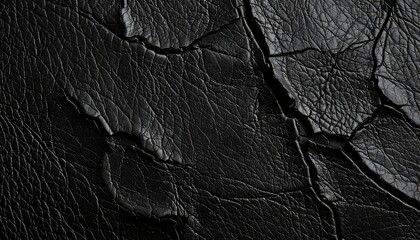 Cracked black leather texture (1)