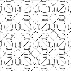 3d relief tiles. Vector pattern with symmetrical elements . Modern stylish abstract texture. Repeating tiles from striped elements. Black and white pattern.